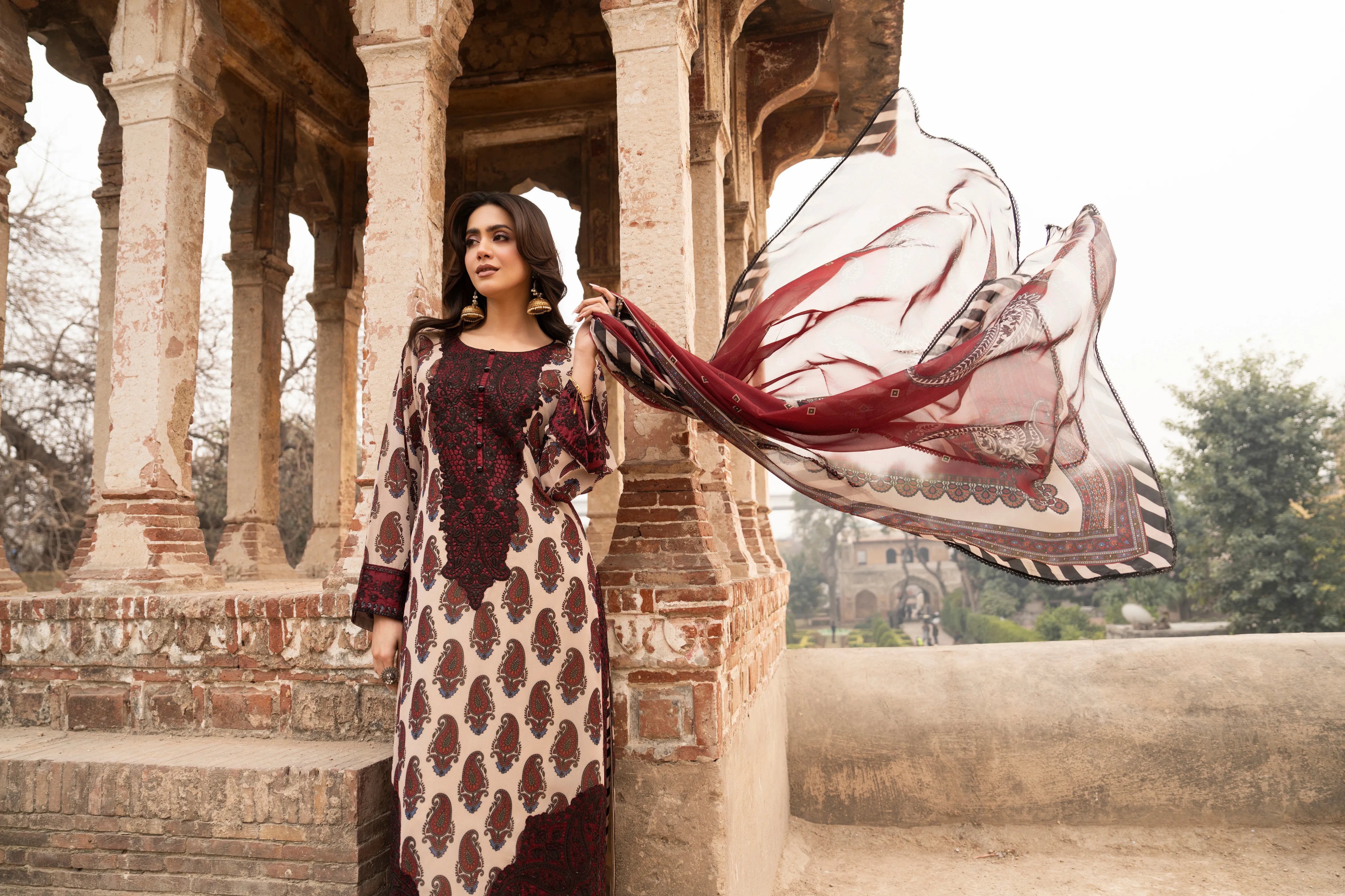 Karma-Aura- Wine Maroon F-516