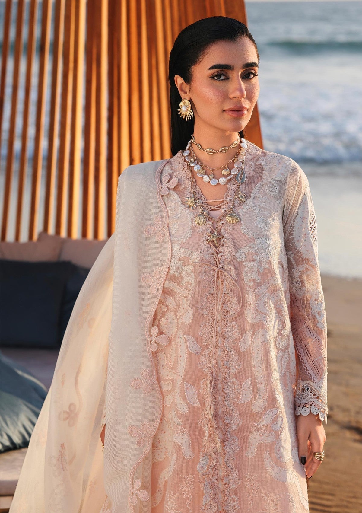 Qalamkar – Sahil Luxury Lawn 3 Piece Suit