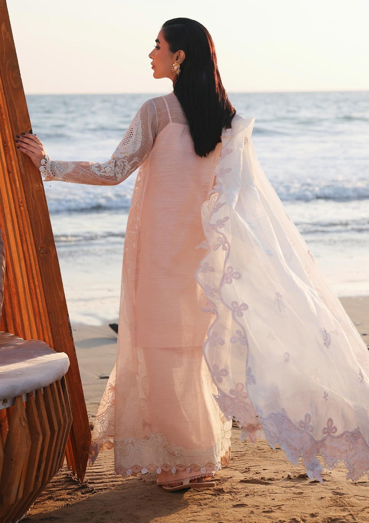 Qalamkar – Sahil Luxury Lawn 3 Piece Suit