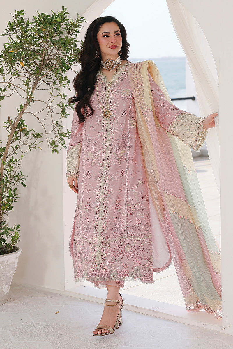Qalamkar – Tea Pink Chikankari ‘26