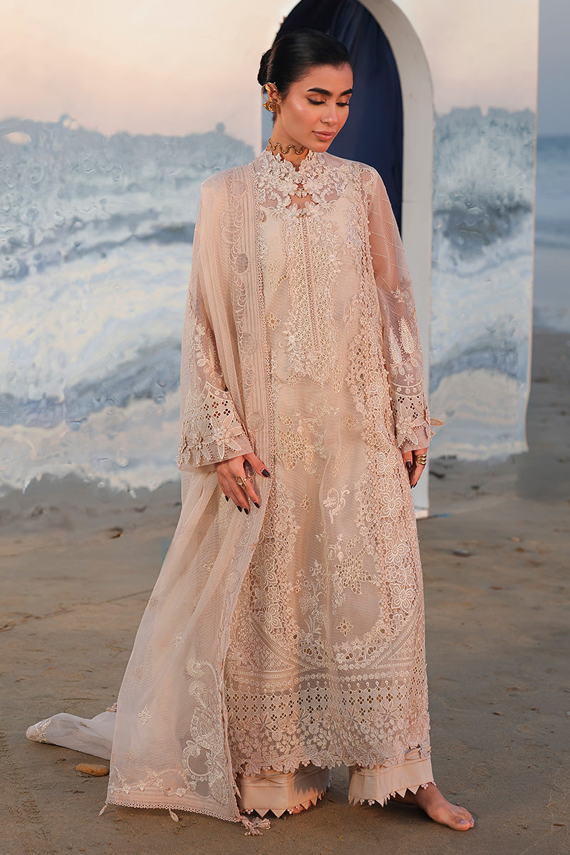 Qalamkar –  Skin Chikankari 3 Piece Suit